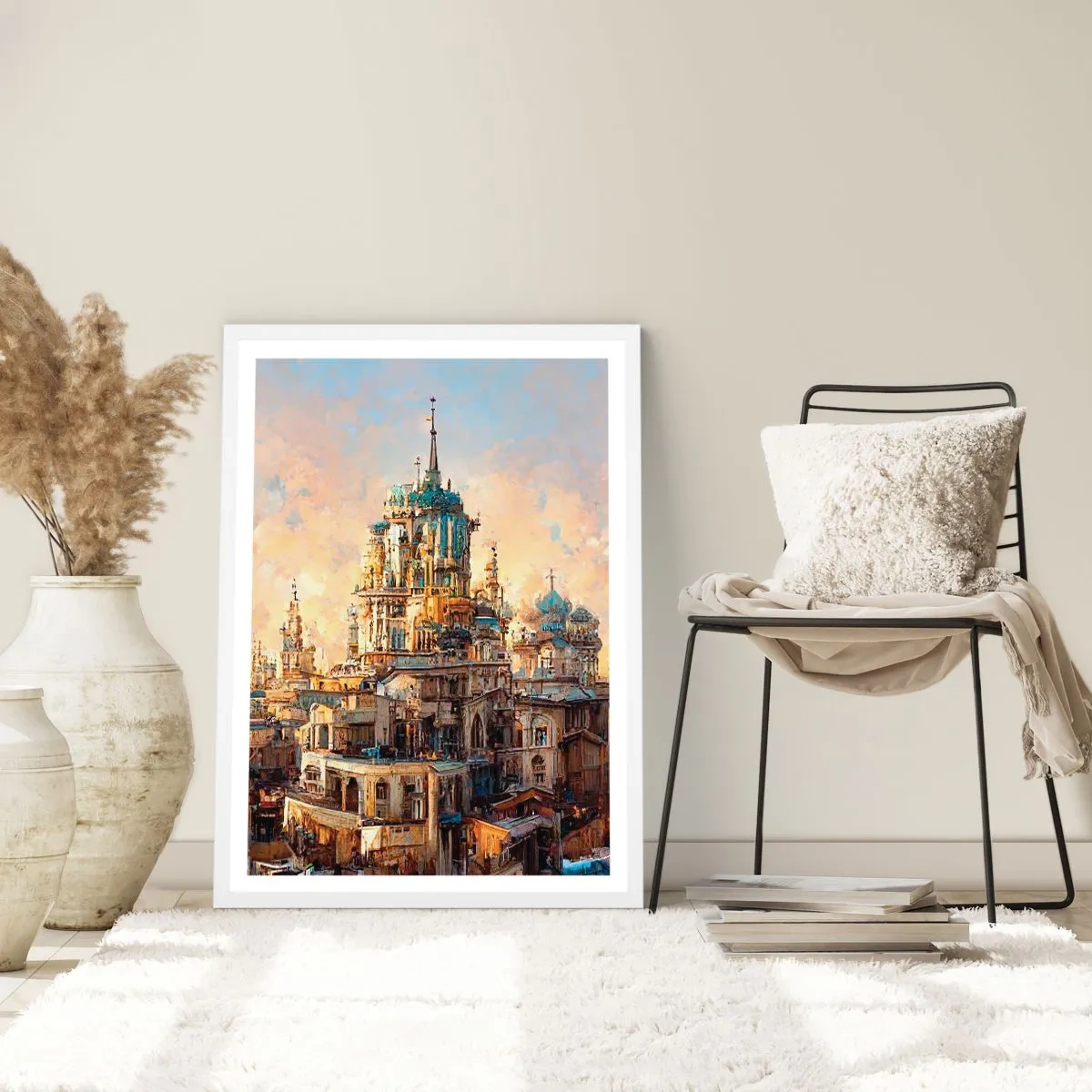 Poster in white frmae - City of Cities - 50x70 cm