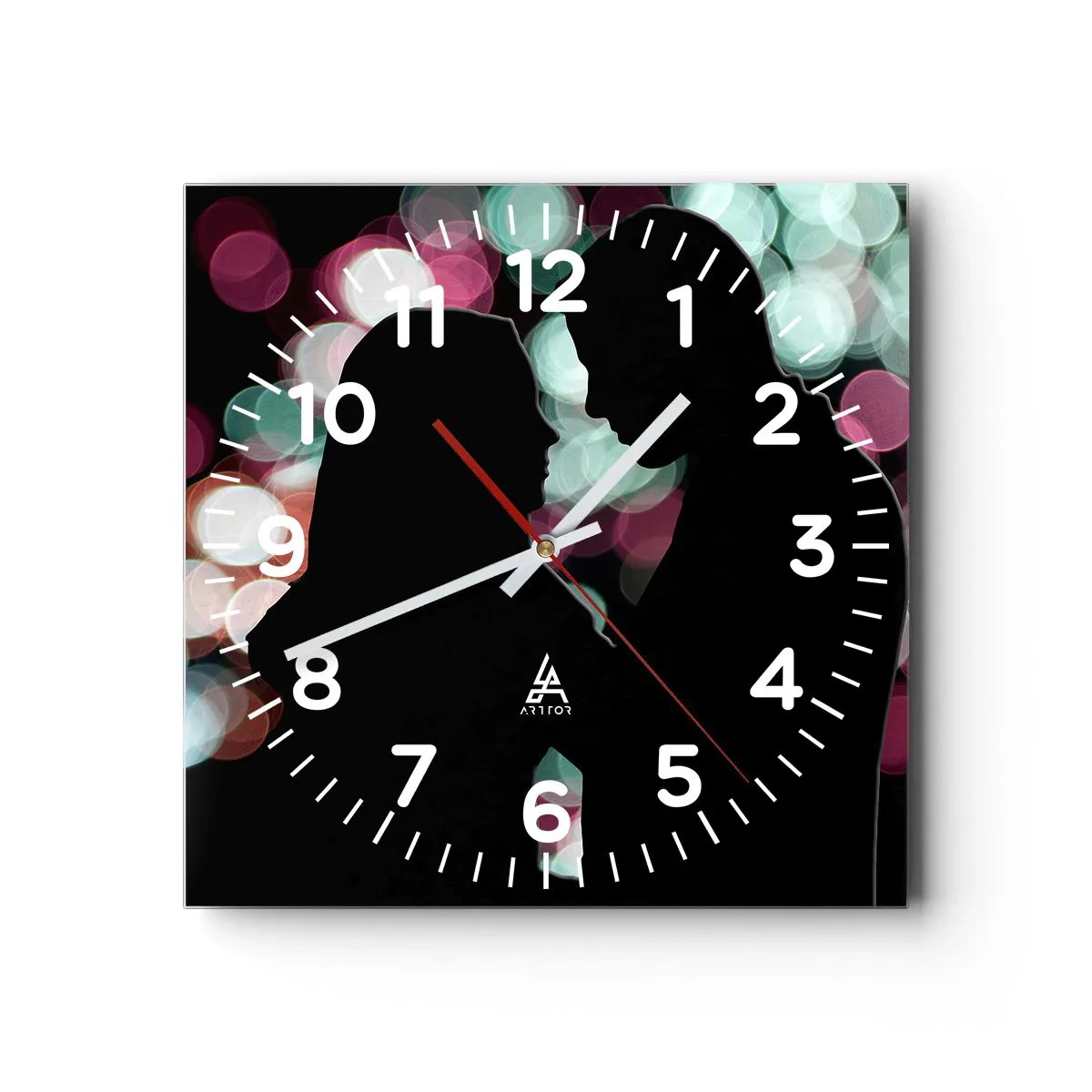 Wall clock - Clock on glass - Yes! - 30x30 cm