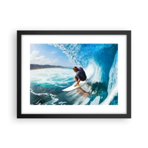 Poster in black frame - Dancing with Waves - 40x30 cm