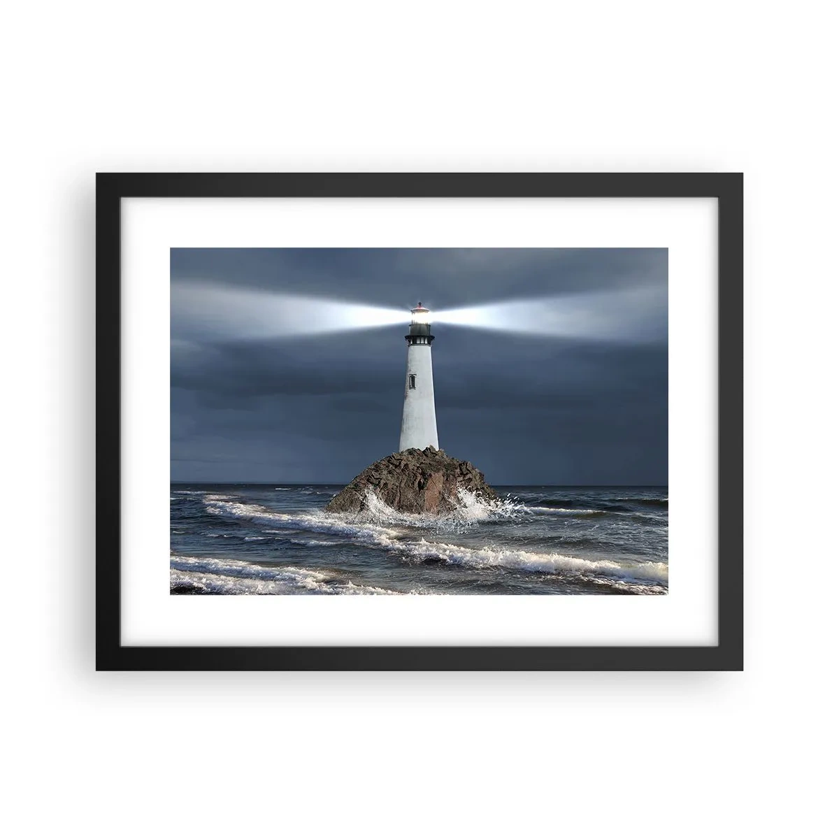 Poster in black frame - Here…Here…Here! - 40x30 cm