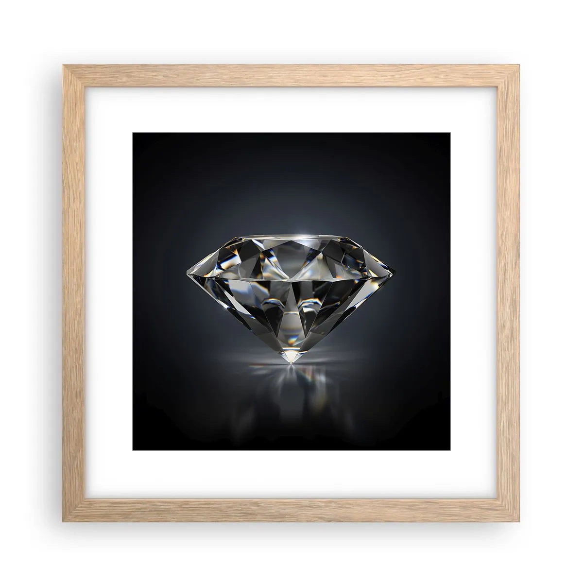 Poster in light oak frame - Girls' Best Friend - 30x30 cm