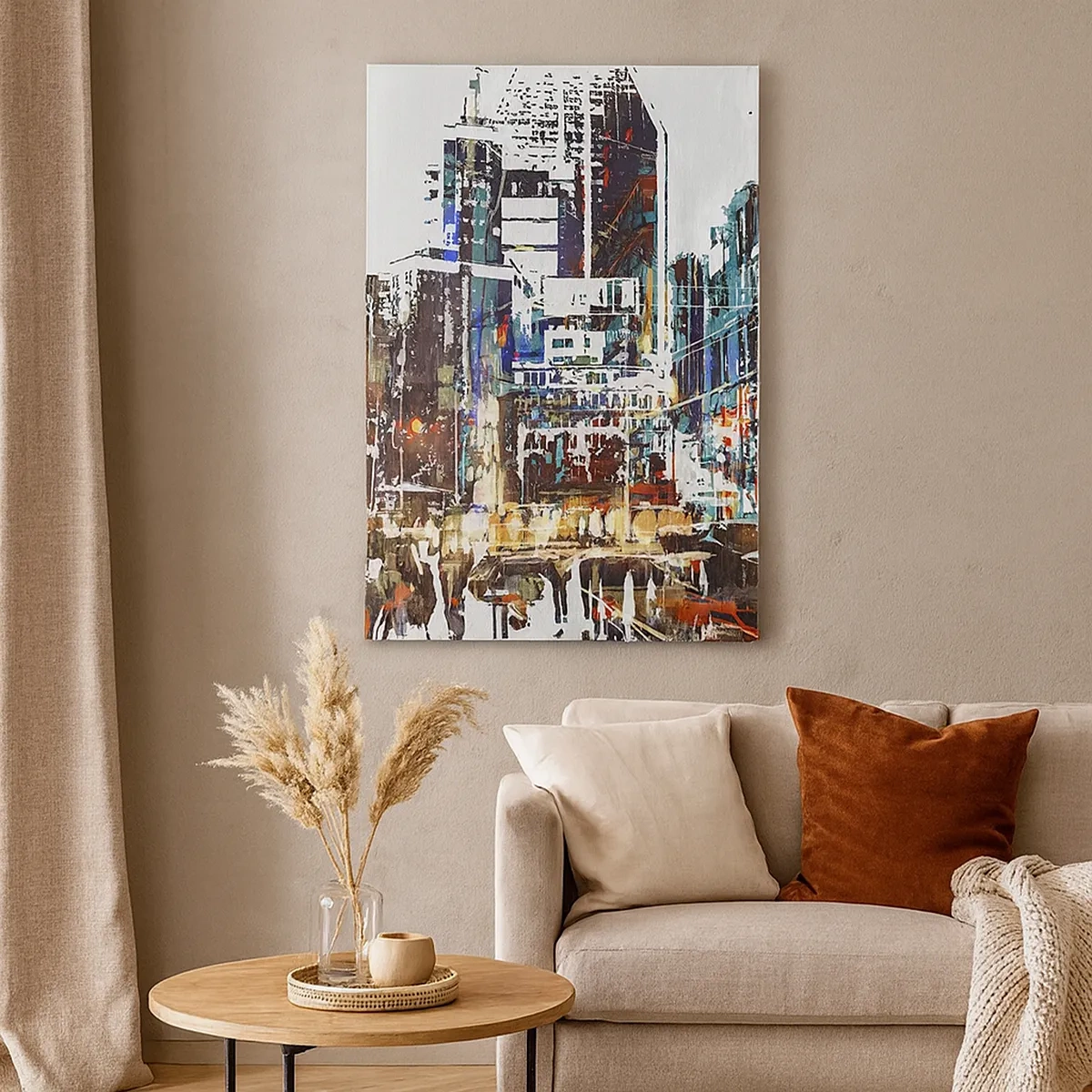 Canvas picture - Sparkling City - 50x70 cm
