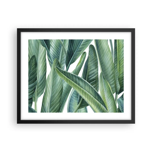 Poster in black frame - Only Green Itself - 50x40 cm