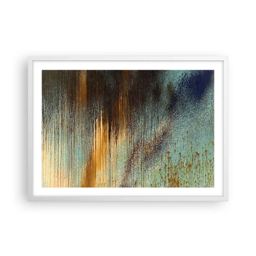 Poster in white frmae - Non-accidental Colourful Composition - 70x50 cm