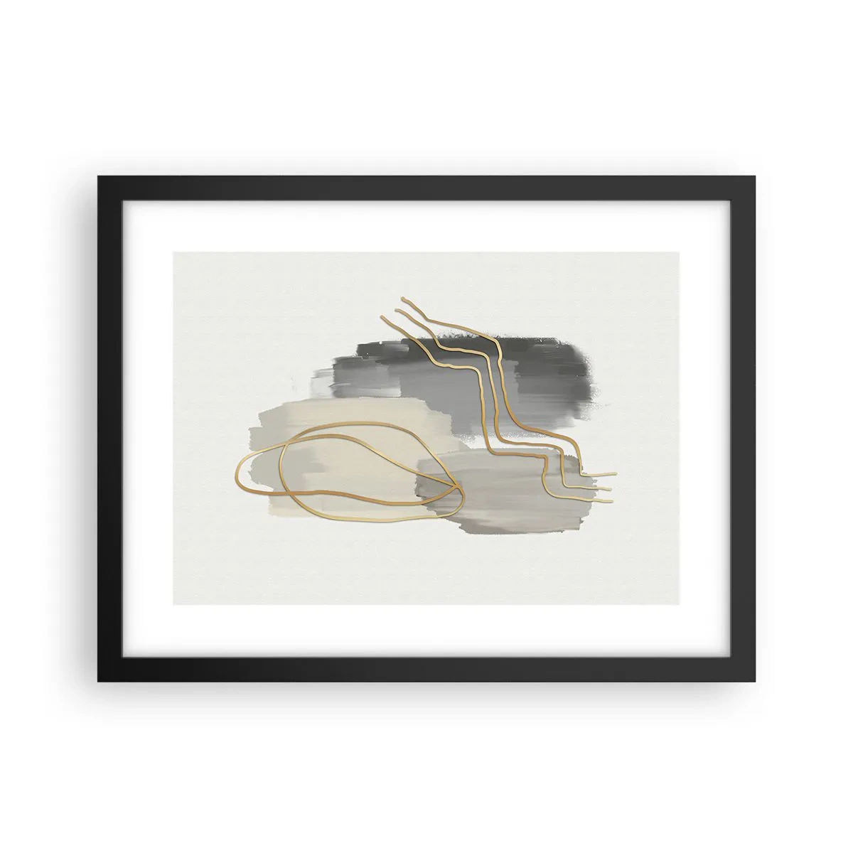 Poster in black frame - Persistance and Movement - 40x30 cm