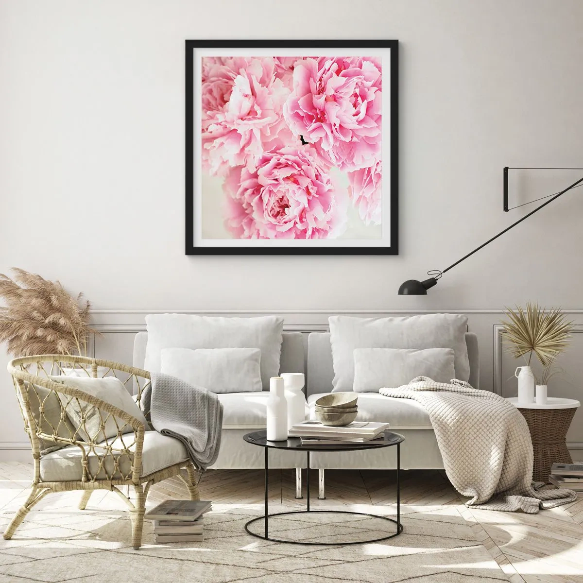 Poster in black frame - In Pink Splendour - 40x40 cm