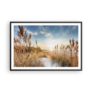 Poster in black frame - Northern Beach - 91x61 cm