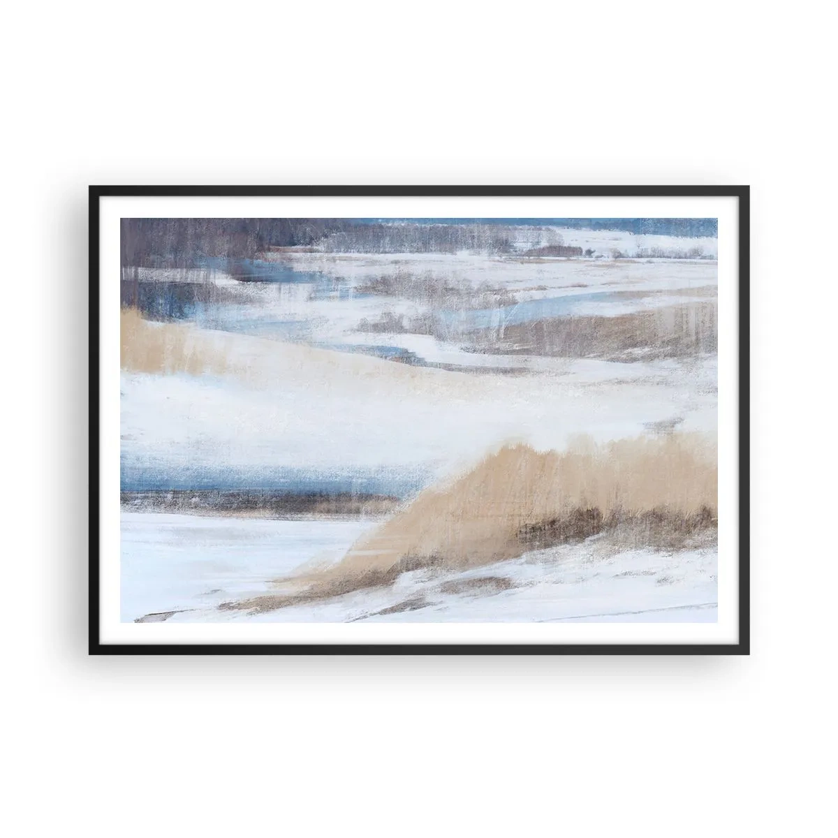 Poster in black frame - Winter Composition - 100x70 cm