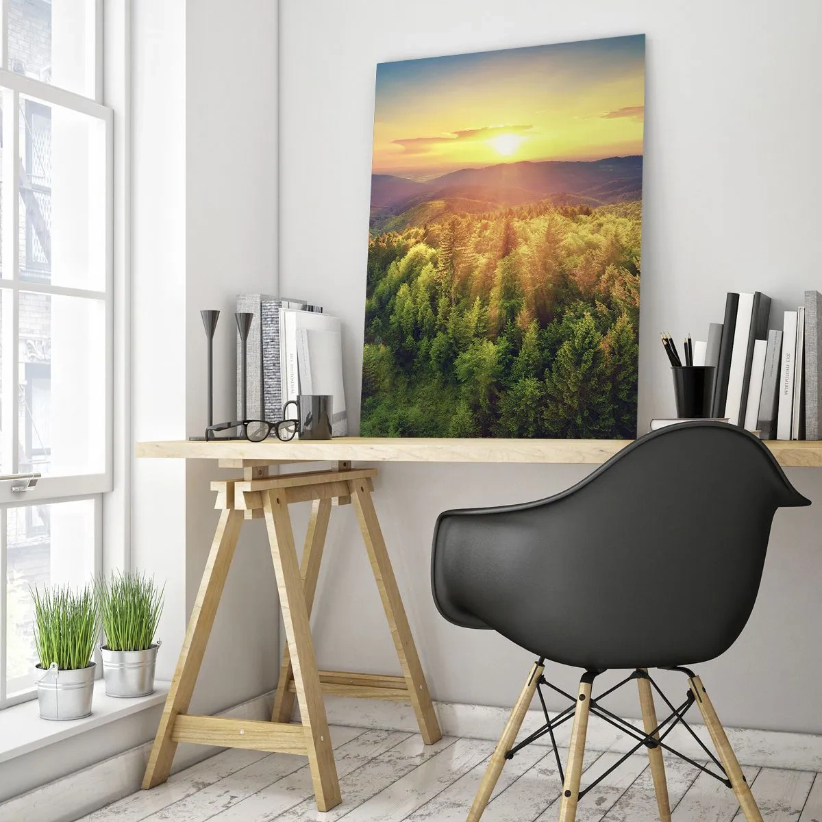 Glass picture - Peaks and Summits - 80x120 cm