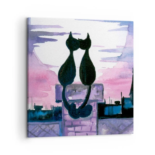 Canvas picture - Rendezvous under the Moon - 50x50 cm