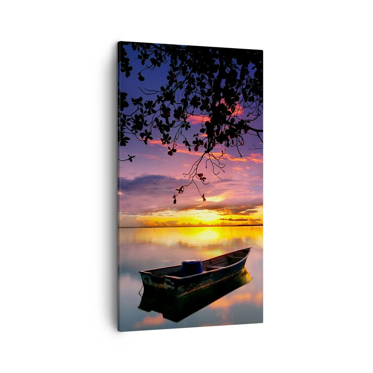 Canvas picture - Serenity of the Lake - 45x80 cm