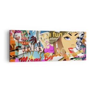 Canvas picture - Holiday Flashbacks - 140x50 cm