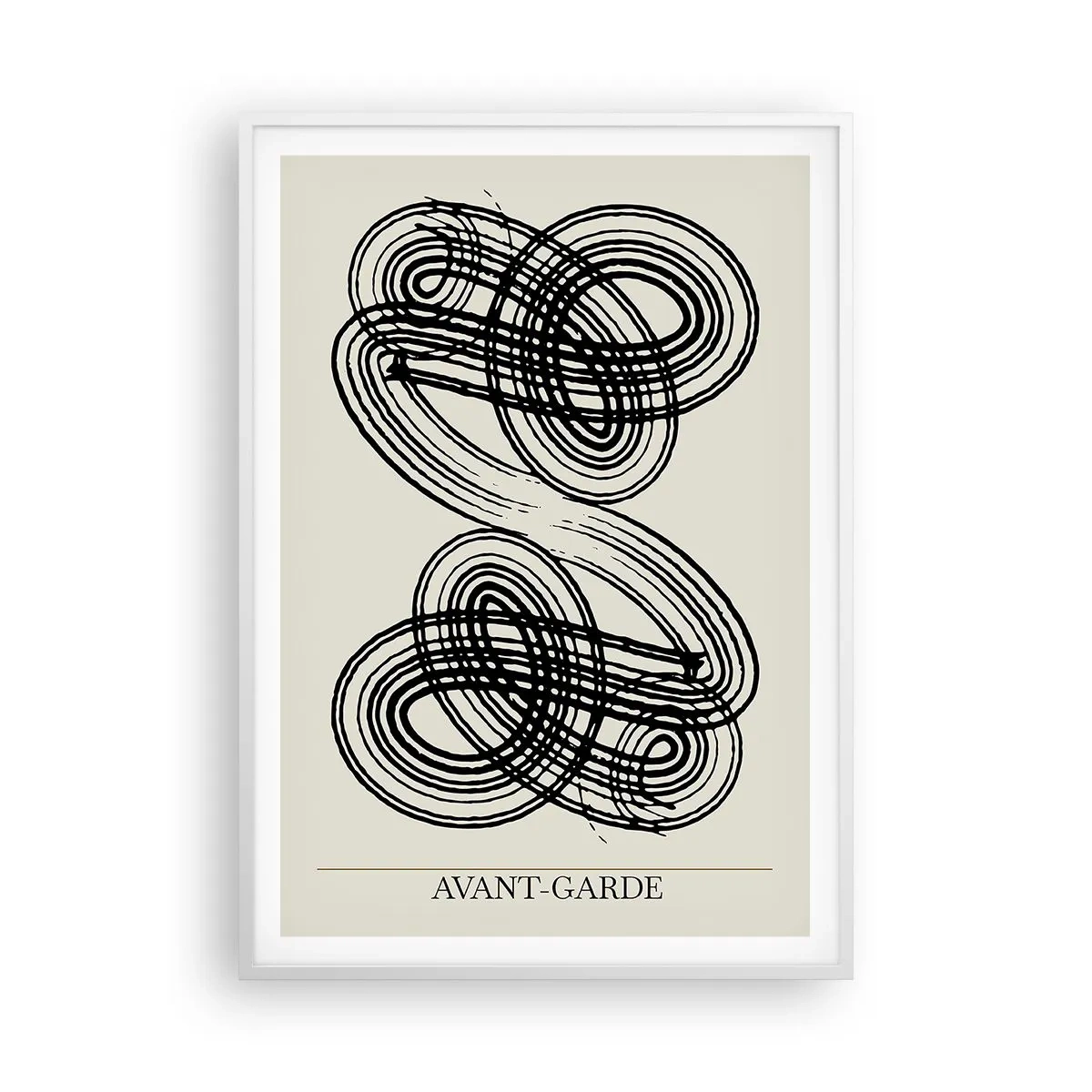 Poster in white frmae - Spontaneous Result - 70x100 cm