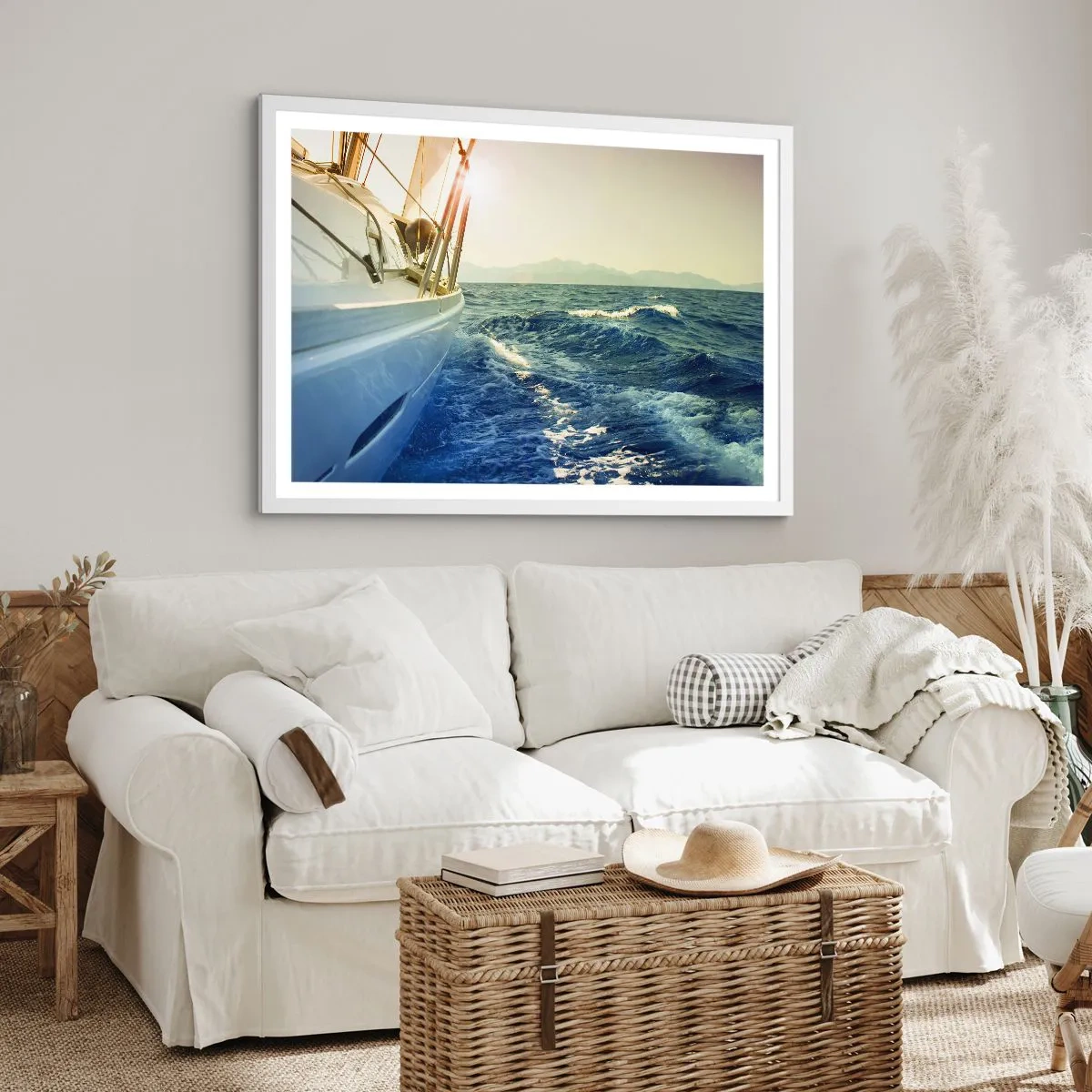 Poster in white frmae - In Search of Adventure - 40x30 cm