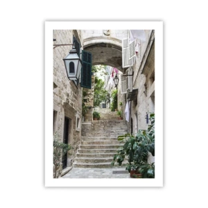 Poster - Charming Alley - 50x70 cm