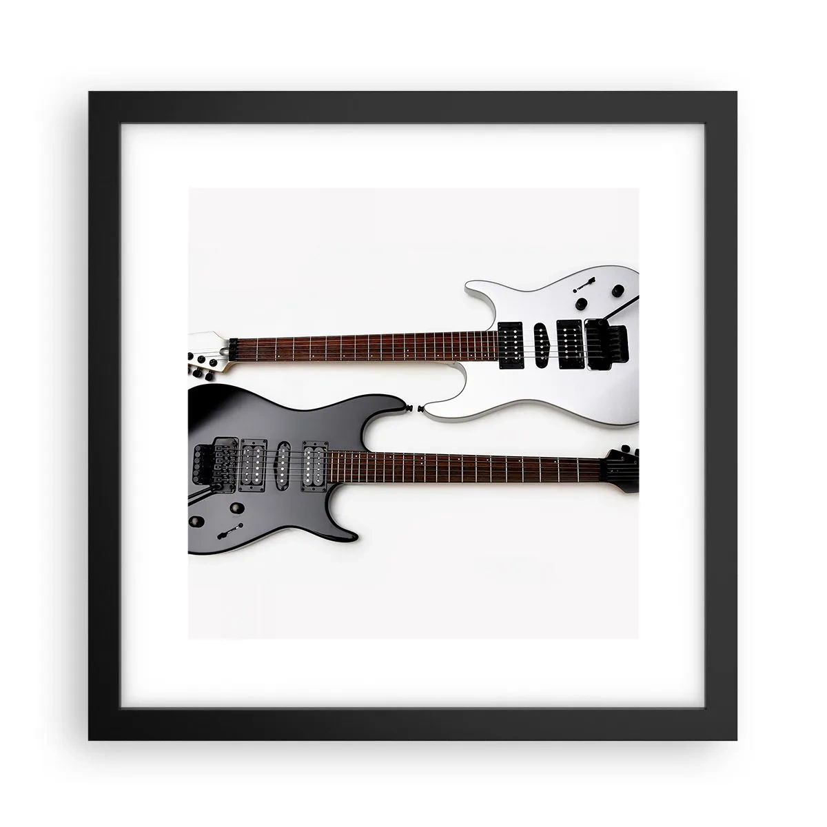 Poster in black frame - Harmony of Shapes - 30x30 cm