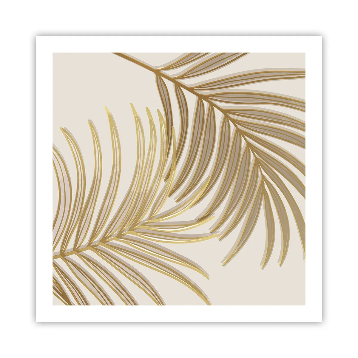 Poster - Golden Palm! - 60x60 cm