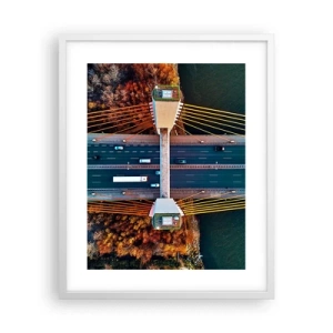 Poster in white frmae - Behind Seas and Oceans - 40x50 cm