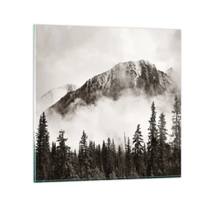 Glass picture - Granite Ruler - 50x50 cm