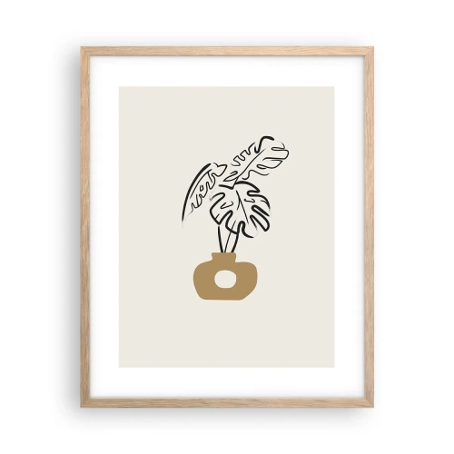 Poster in light oak frame - Monstera - House Decoration - 40x50 cm