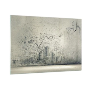 Glass picture - My Wonderful City Life - 100x70 cm
