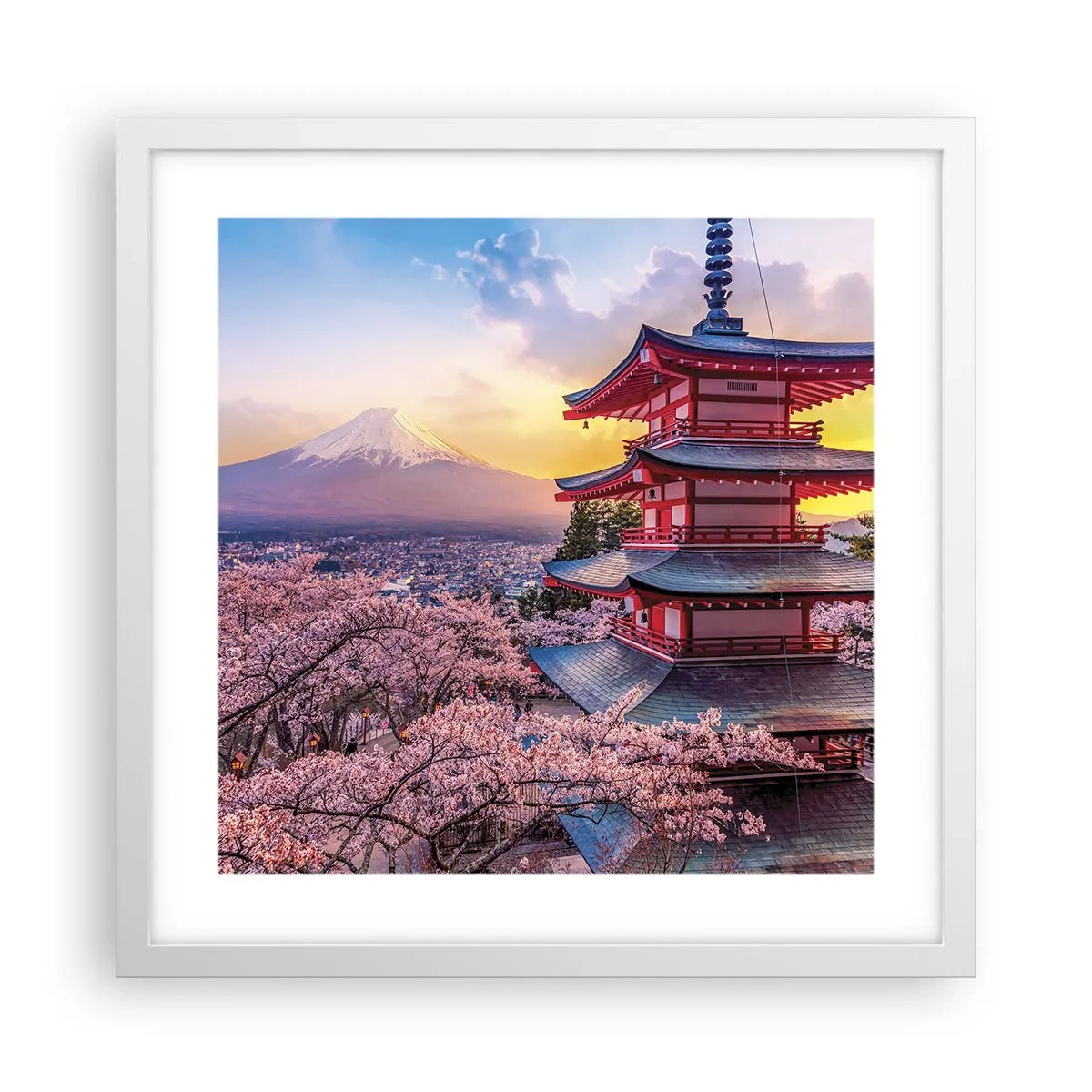 Poster in white frmae - The Essence of Japanese Spirit - 40x40 cm