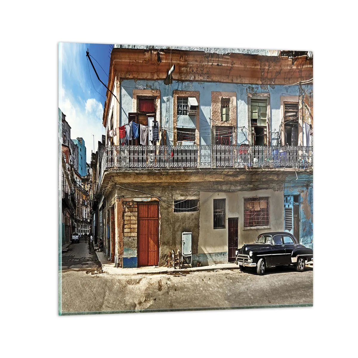 Glass picture - Havana Style - 70x70 cm