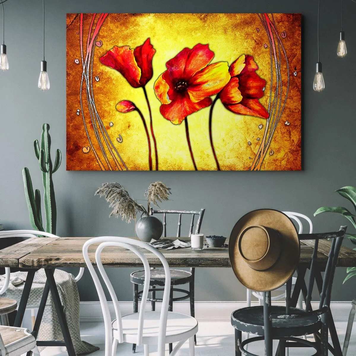 Canvas picture - In Art Nouveau Decoration - 120x80 cm