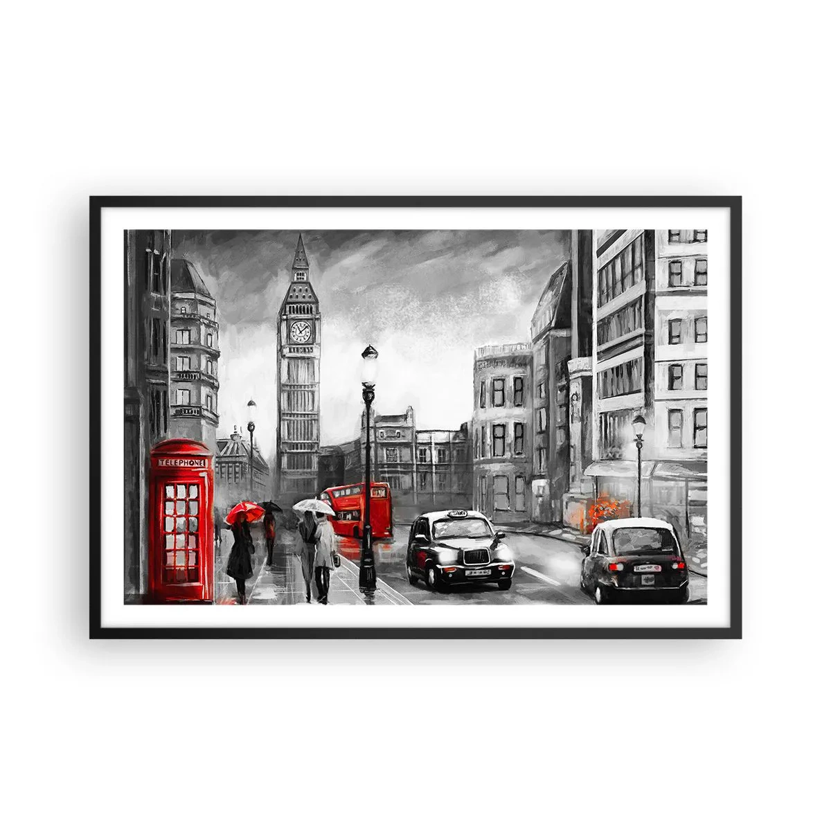 Poster in black frame - Not Such a Grey City - 91x61 cm