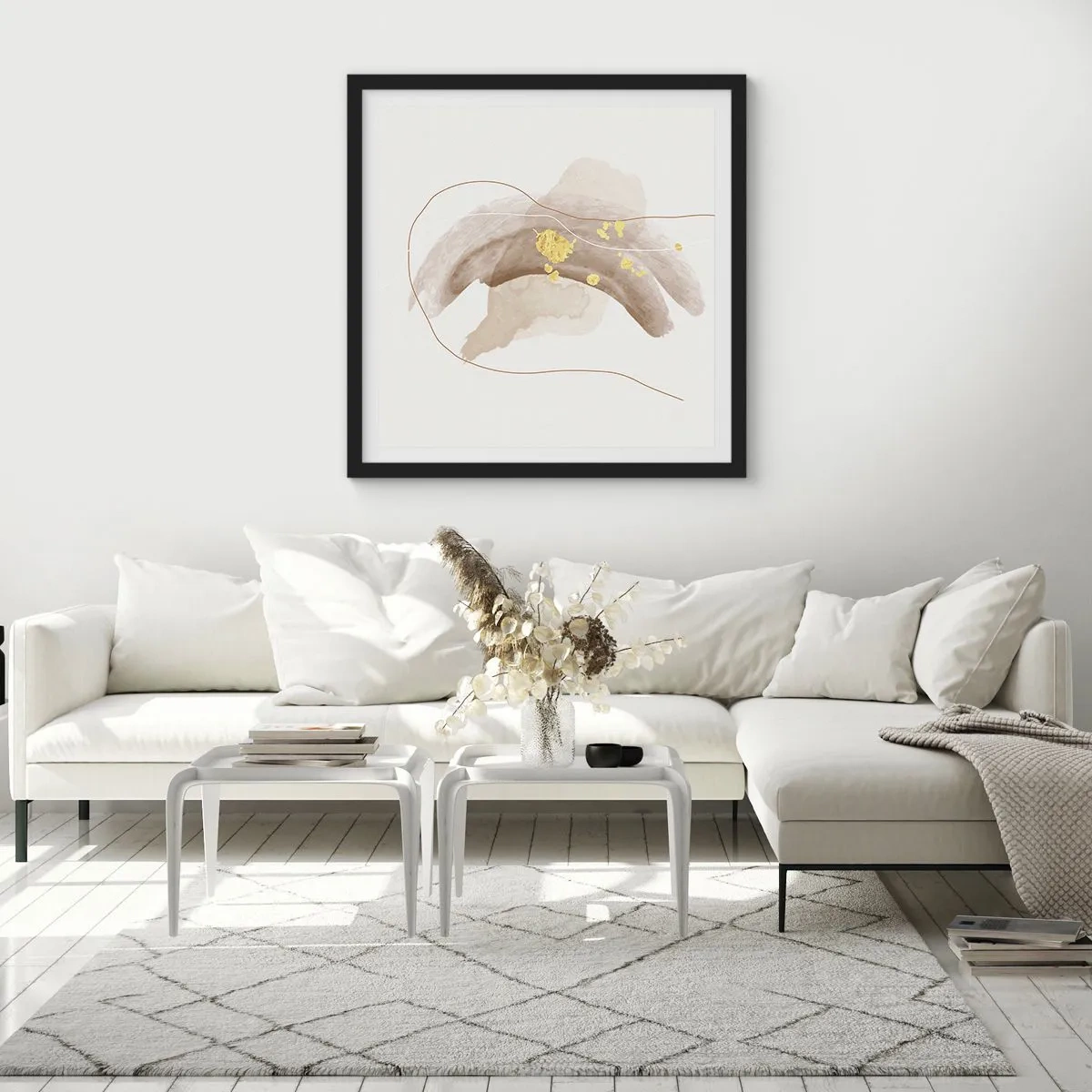 Poster in black frame - Encountered in Space - 60x60 cm