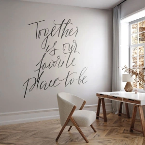 Photo Wallpaper Premium Canvas - Do You Also Feel This? - Typography, Affirmation, Maxim - 300x210 cm