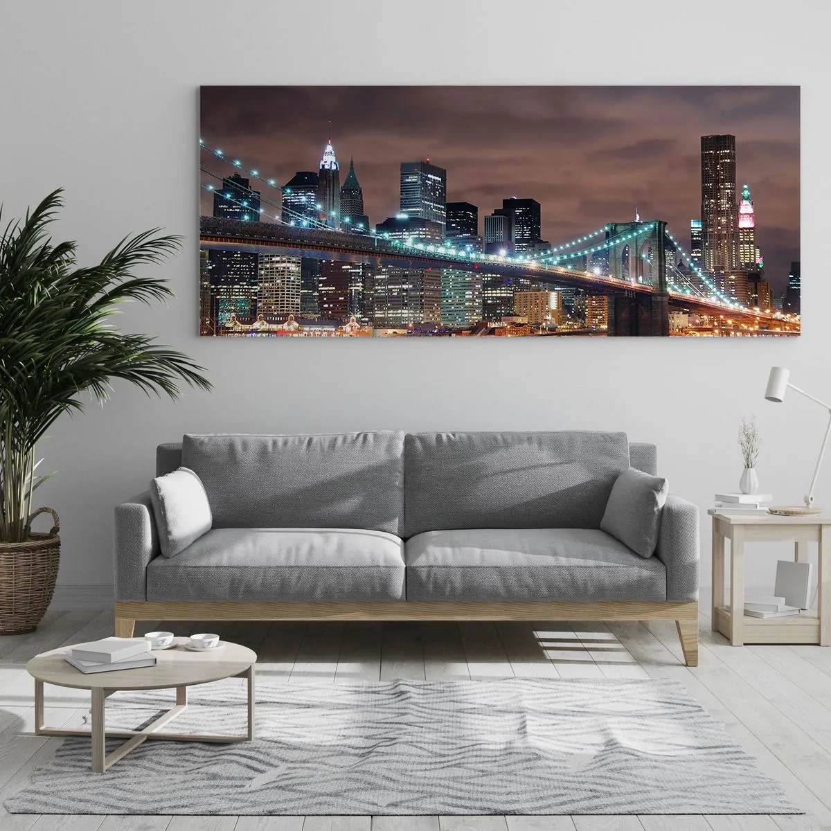 Glass picture - Big City Lights - 100x40 cm