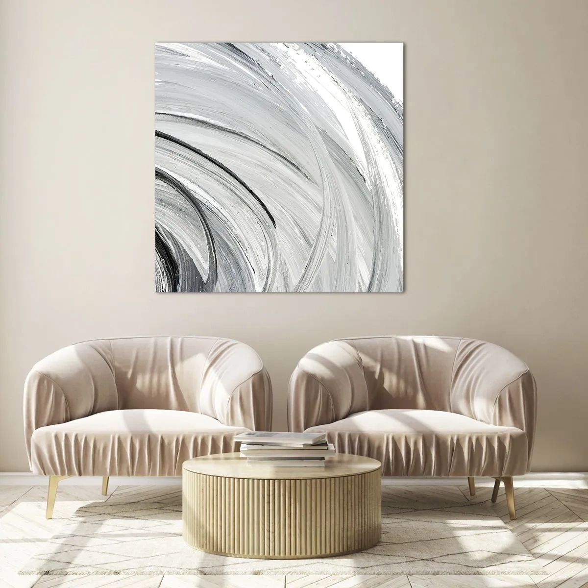 Glass picture - Orbital Composition - 70x70 cm