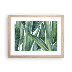 Poster in light oak frame - Only Green Itself - 40x30 cm