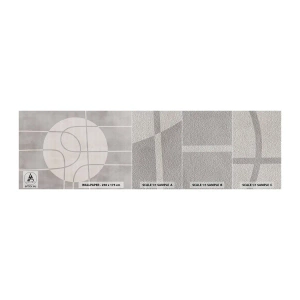 Photo Wallpaper Sample Premium Sand - Circular and Straight - Bright, Minimalistic, Wheel - 100x30 cm