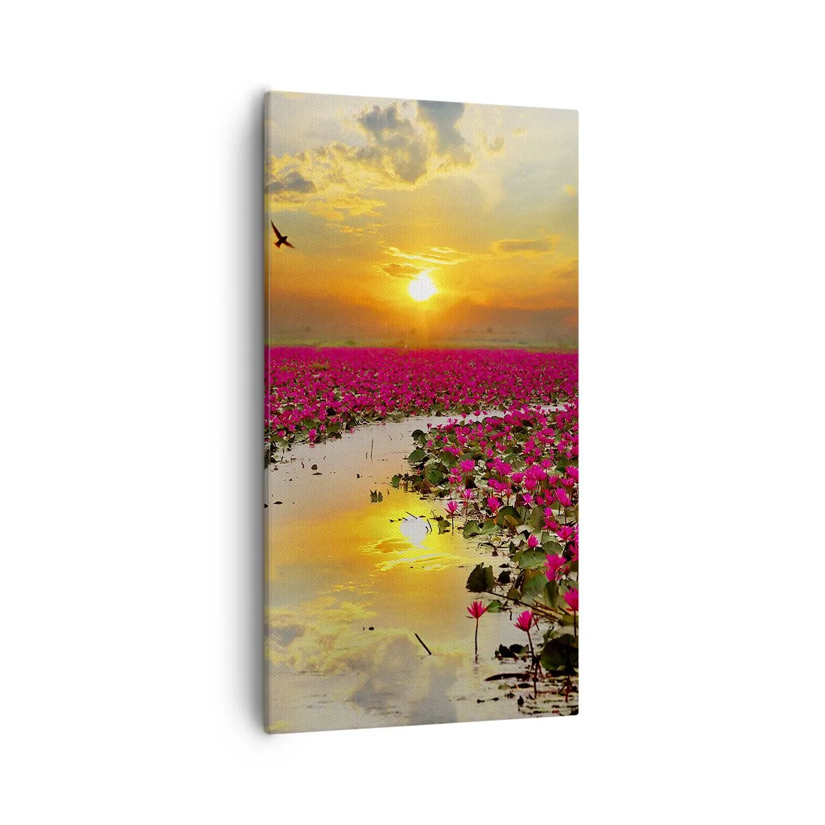 Canvas picture - Secret Life of a Lake - 55x100 cm