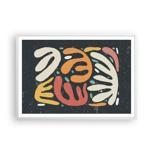 Poster in white frmae - Composition - I Will Catch You - 100x70 cm