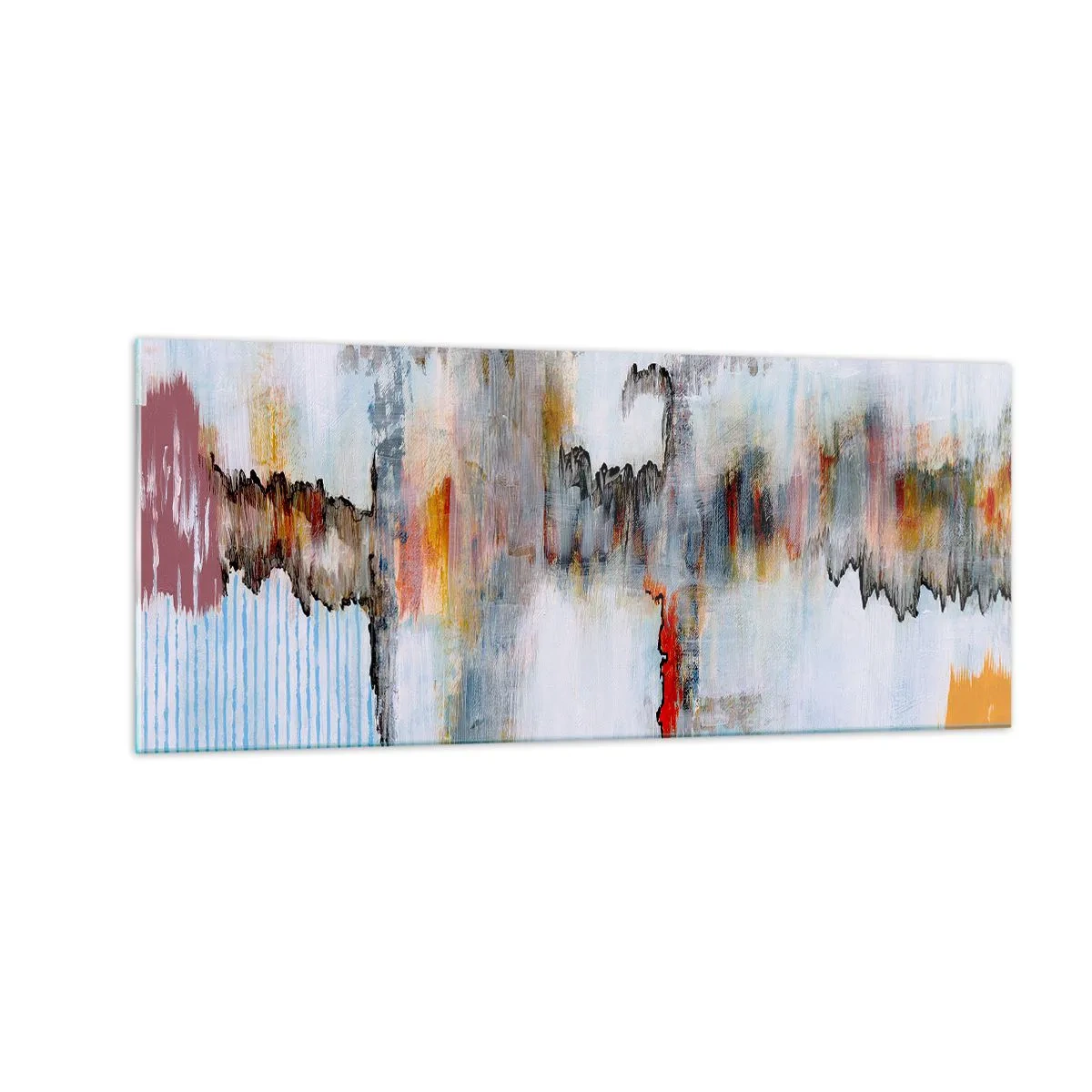 Glass picture - With a Stick on Water - 100x40 cm