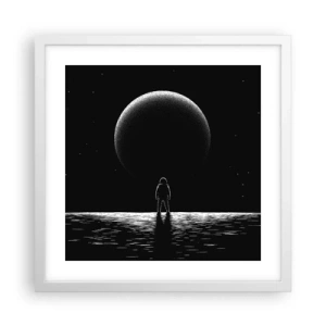 Poster in white frmae - Face to Face - 40x40 cm