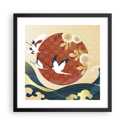 Poster in black frame - Japanese Tale - 40x40 cm