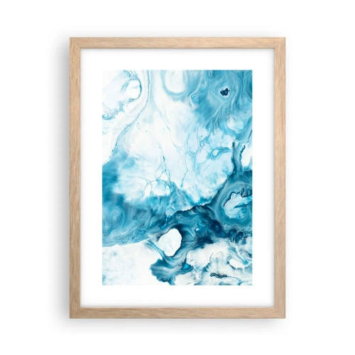 Poster in light oak frame - Concert of Blue - 30x40 cm