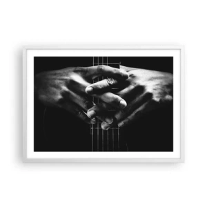 Poster in white frmae - Artist's Prayer - 70x50 cm