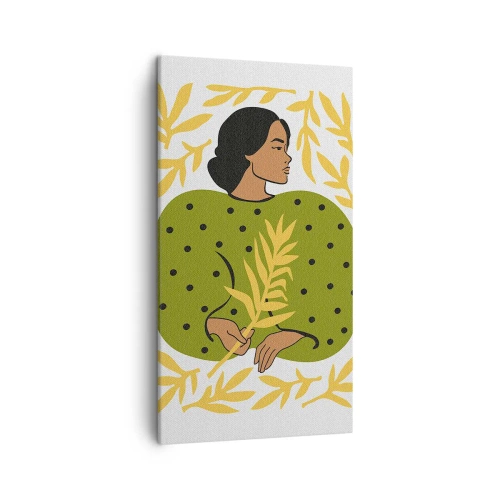 Canvas picture - Hawaian Girl - 45x80 cm