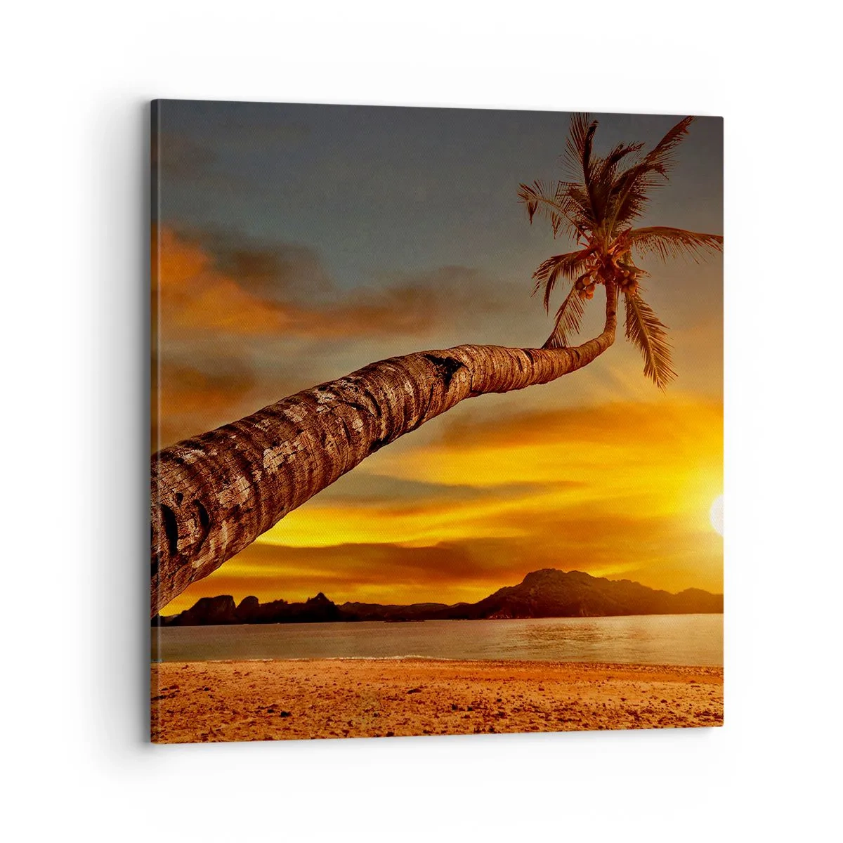 Canvas picture - Exotic Holiday, Caribbean Adventure - 70x70 cm