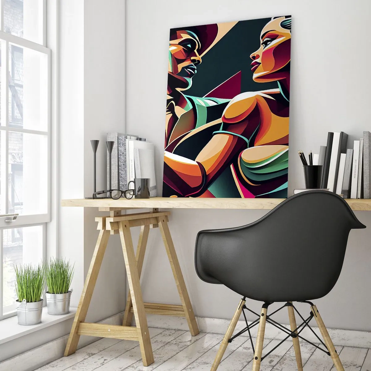 Glass picture - In a Heartbeat - 50x70 cm