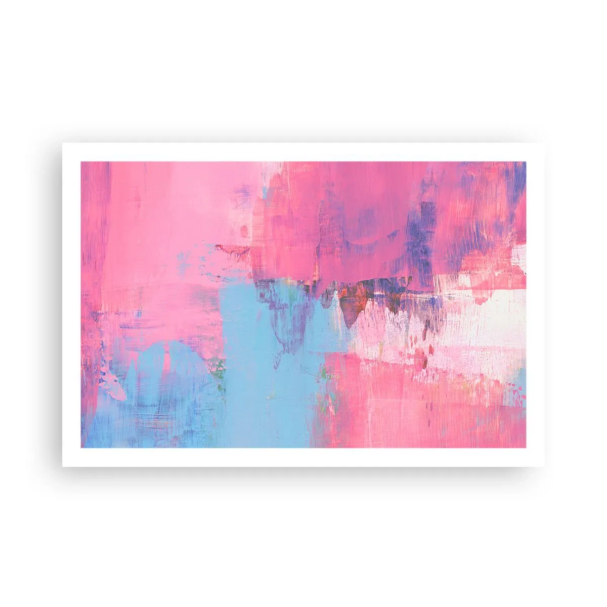 Poster - Pink, Blue and a Pinch of Light - 91x61 cm