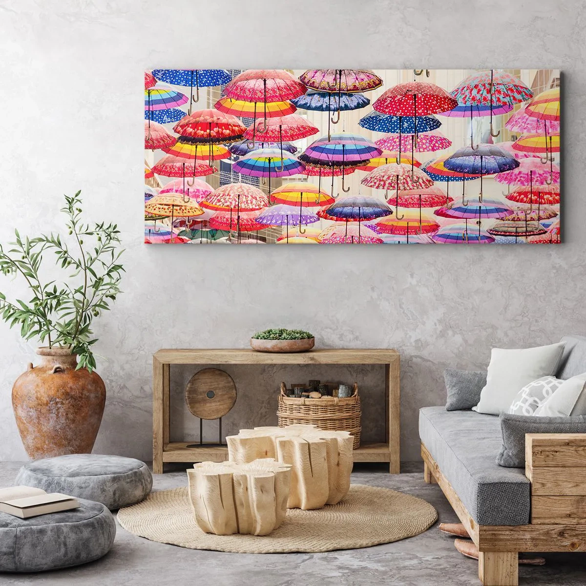Canvas picture - City Meadow - 140x50 cm
