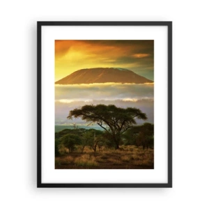 Poster in black frame - Traveller's Dream - 40x50 cm