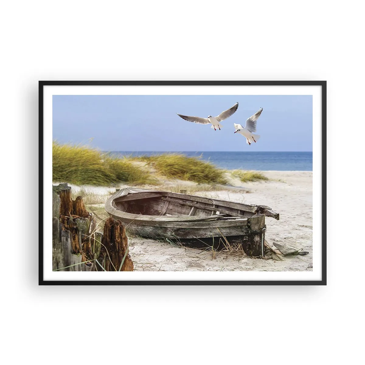 Poster in black frame - Bathed in the Sun - 100x70 cm