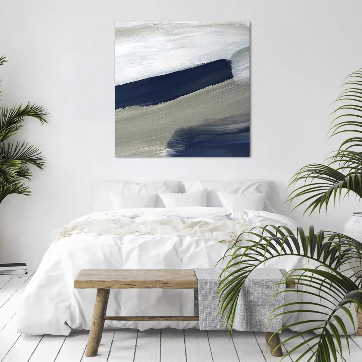 Canvas picture - Encounter with White - 60x60 cm